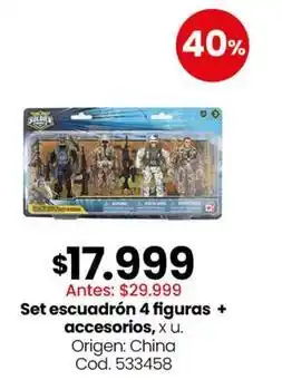 Coto Origen - set escuadrón 4 figuras + accesorios oferta