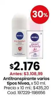 Coto Nivea - antitranspirante varios tipos oferta