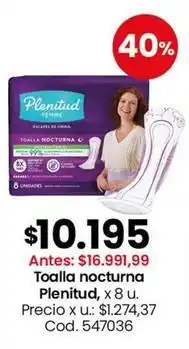 Coto Plenitud - toalla nocturna, x 8 u. cod. 547036 oferta