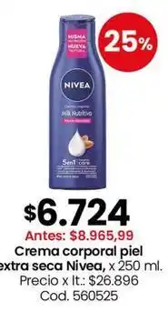 Coto Nivea - crema corporal piel extra seca oferta