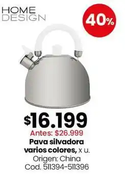 Coto Origen - pava silvadora varios colores, x u. 511394-511396 oferta