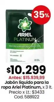 Coto Ariel - jabón líquido para la ropa oferta