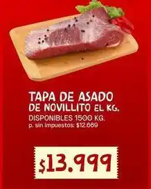 Supermercados Vea Tapa de asado de novillito oferta