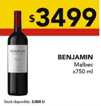 Nini Mayorista Benjamin malbec oferta