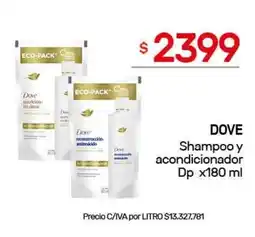 Nini Mayorista DOVE Shampoo y acondicionador Dp oferta
