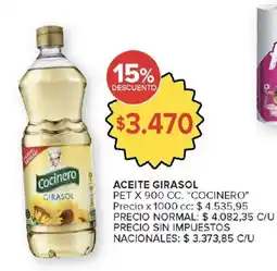 Carrefour Cocinero aceite girasol oferta