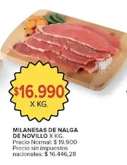 Carrefour Milanesas de nalga de novillo oferta