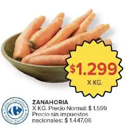 Carrefour Zanahoria oferta