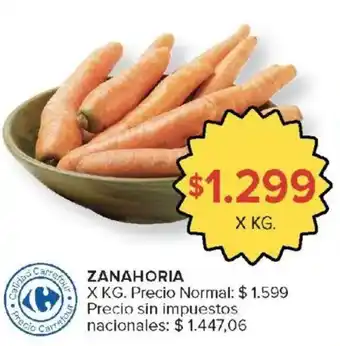 Carrefour Zanahoria oferta