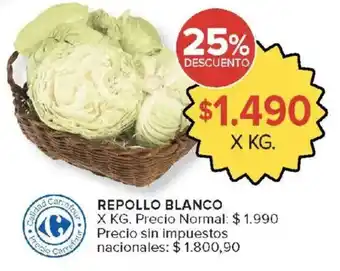 Carrefour Repollo blanco oferta