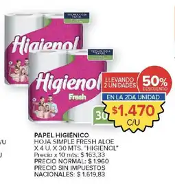 Carrefour Market Higienol papel higiénico oferta