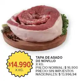 Carrefour Market Tapa de asado de novillo oferta