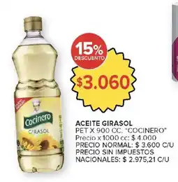 Carrefour Market Cocinero aceite girasol oferta