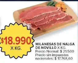 Carrefour Market Milanesas de nalga de novillo oferta
