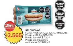Carrefour Paladini salchichas oferta