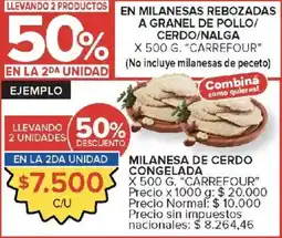 Carrefour Market Carrefour milanesas rebozadas a granel de pollo/cerdo/nalga oferta