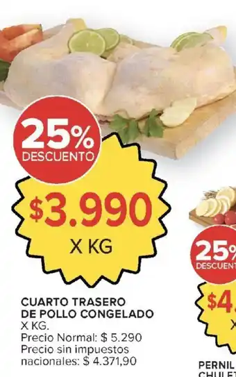 Carrefour Market Cuarto trasero de pollo congelado oferta