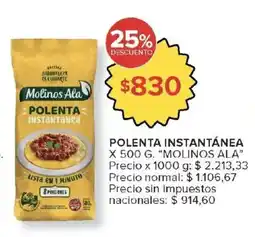 Carrefour Market Molinos Ala polenta instantánea oferta