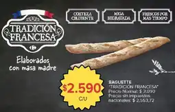 Carrefour Baguette tradición francesa oferta