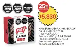 Carrefour Market Paty hamburguesa congelada oferta