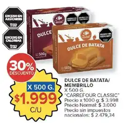 Carrefour Market Carrefour classic dulce de batata oferta