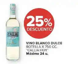 Carrefour Callia vino blanco dulce oferta