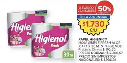 Carrefour Higienol papel higiénico oferta