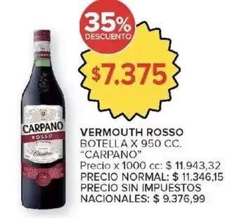 Carrefour Market Carpano vermouth rosso oferta