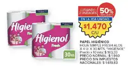 Carrefour Market Higienol papel higiénico oferta