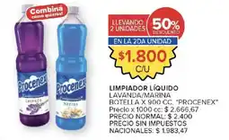 Carrefour Market Procenex limpiador líquido lavanda/marina oferta