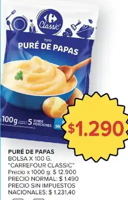 Carrefour Market Carrefour classic puré de papas oferta