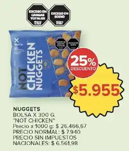 Carrefour NotCo not chicken nuggets oferta