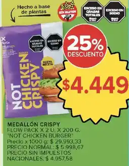 Carrefour NotCo not chicken crispy oferta