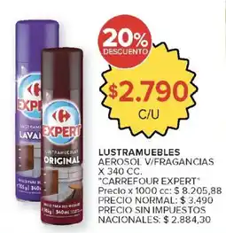Carrefour Market Carrefour expert lustramuebles aerosol v/fragancias oferta