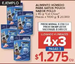 Carrefour Purina comida húmeda para gatos pouch sabor pollo oferta