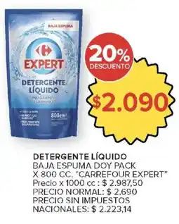 Carrefour Market Carrefour expert detergente liquido oferta