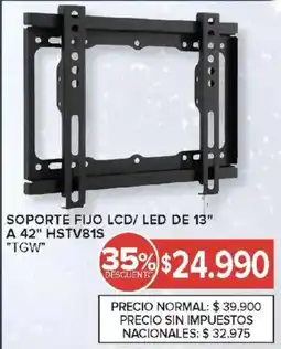 Carrefour Tgw soporte fijo lcd led oferta