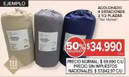 Carrefour Tex home acolchado 4 estaciones 2 1/2 plazas oferta