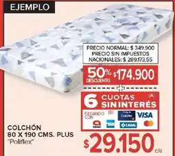 Carrefour Poliflex colchón oferta