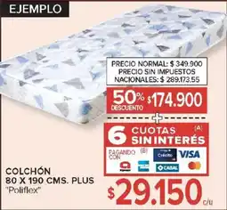 Carrefour Poliflex colchón oferta