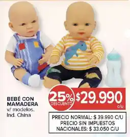 Carrefour Bebé con mamadera oferta