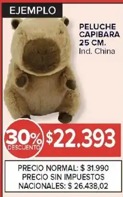 Carrefour Peluche capibara oferta