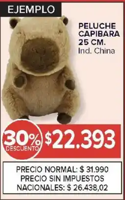 Carrefour Peluche capibara oferta