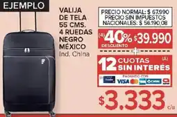 Carrefour Valija de tela oferta