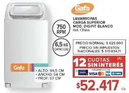 Carrefour Gafa lavarropas carga superior oferta