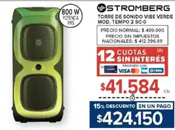 Carrefour Stromberg torre de sonido vibe verde oferta