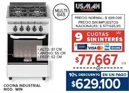 Carrefour Usman cocina industrial mod. win oferta