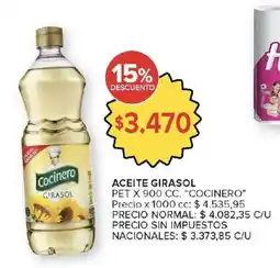 Carrefour Cocinero aceite girasol oferta