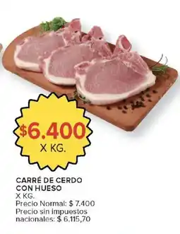 Carrefour Carré de cerdo con hueso oferta