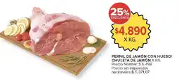 Carrefour Pernil de jamón con hueso/ chuleta de jamón oferta